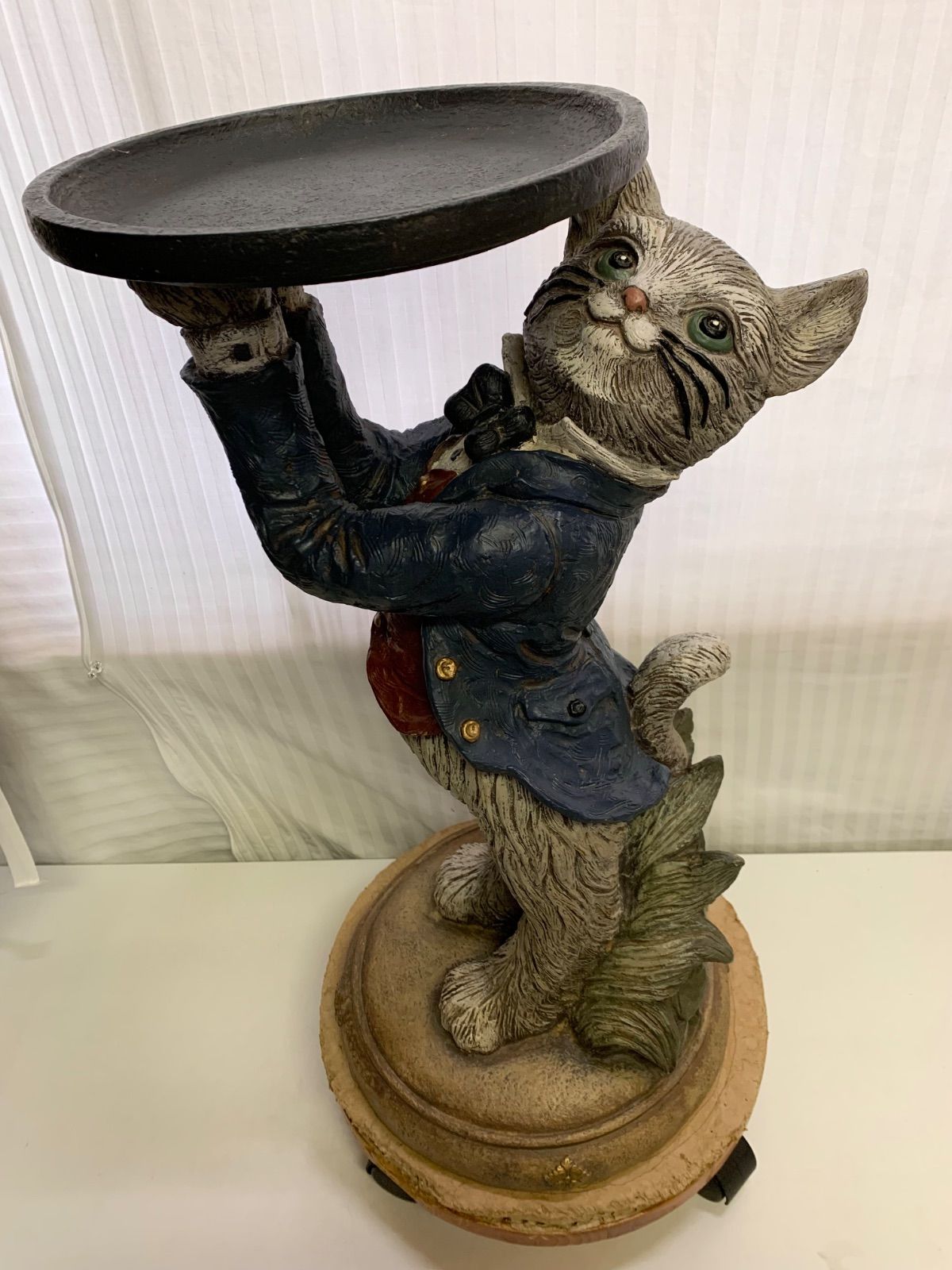 セトクラフト　オリジナル　インテリア　猫の置き物　アクセサリー　花台 セトクラフト 猫 置物 SETO CRAFT 1954年製 トレイスタンド 花台