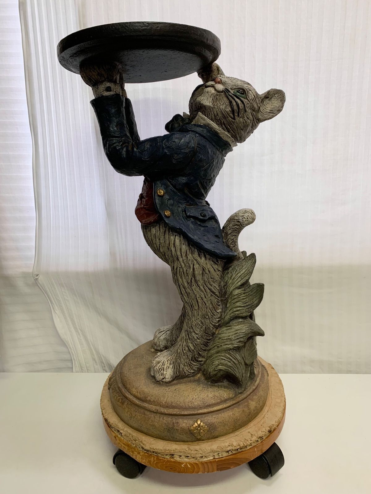 セトクラフト 猫 置物 SETO CRAFT 1954年製 トレイスタンド 花台