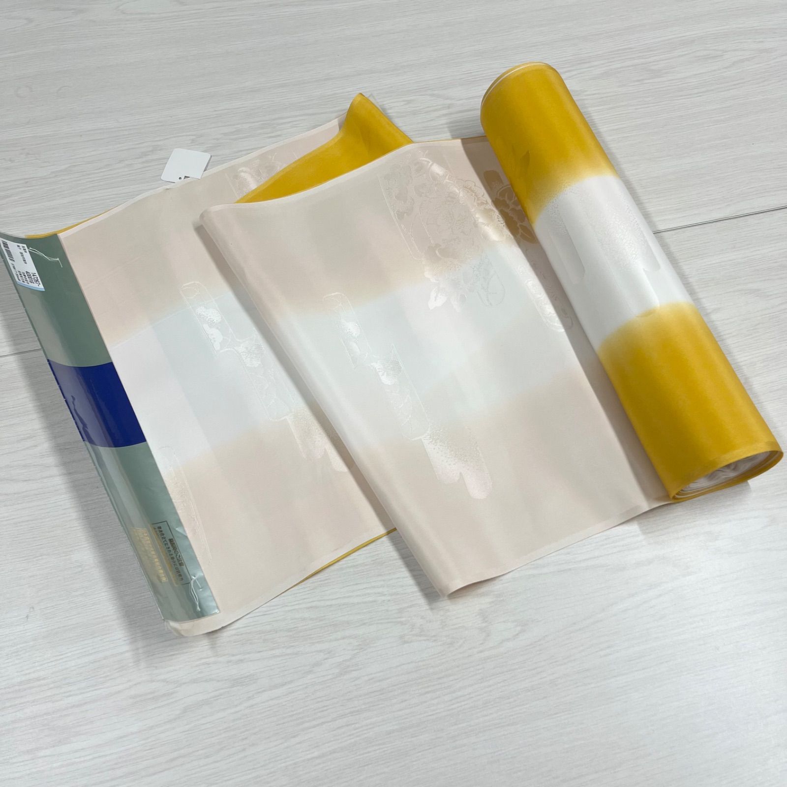 未使用品】 匿名配送 反物 正絹 長襦袢振袖用 長襦袢用 地夢余留伊 未 