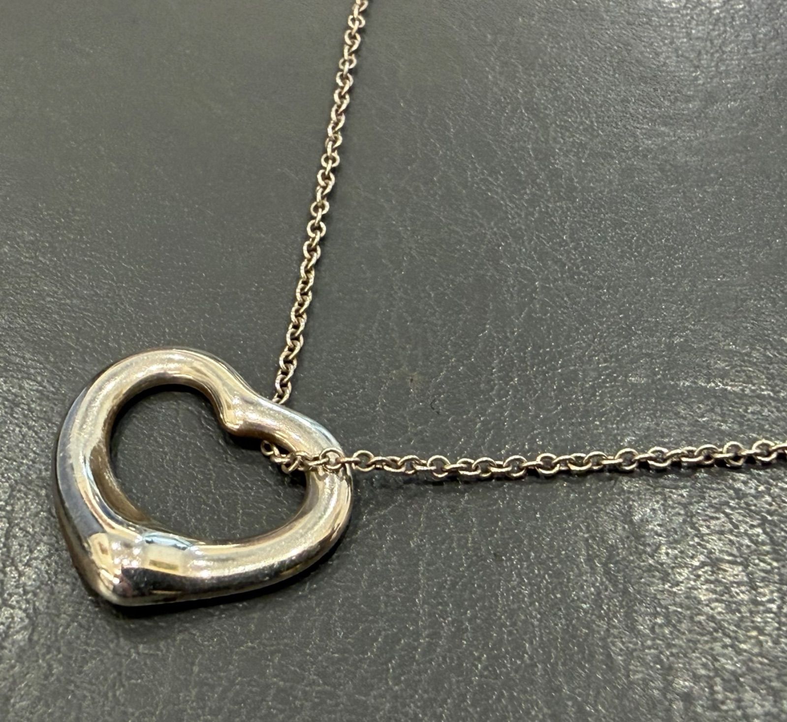 ☆NA05492 TIFFANY ティファニー オープンハート ネックレス シルバー