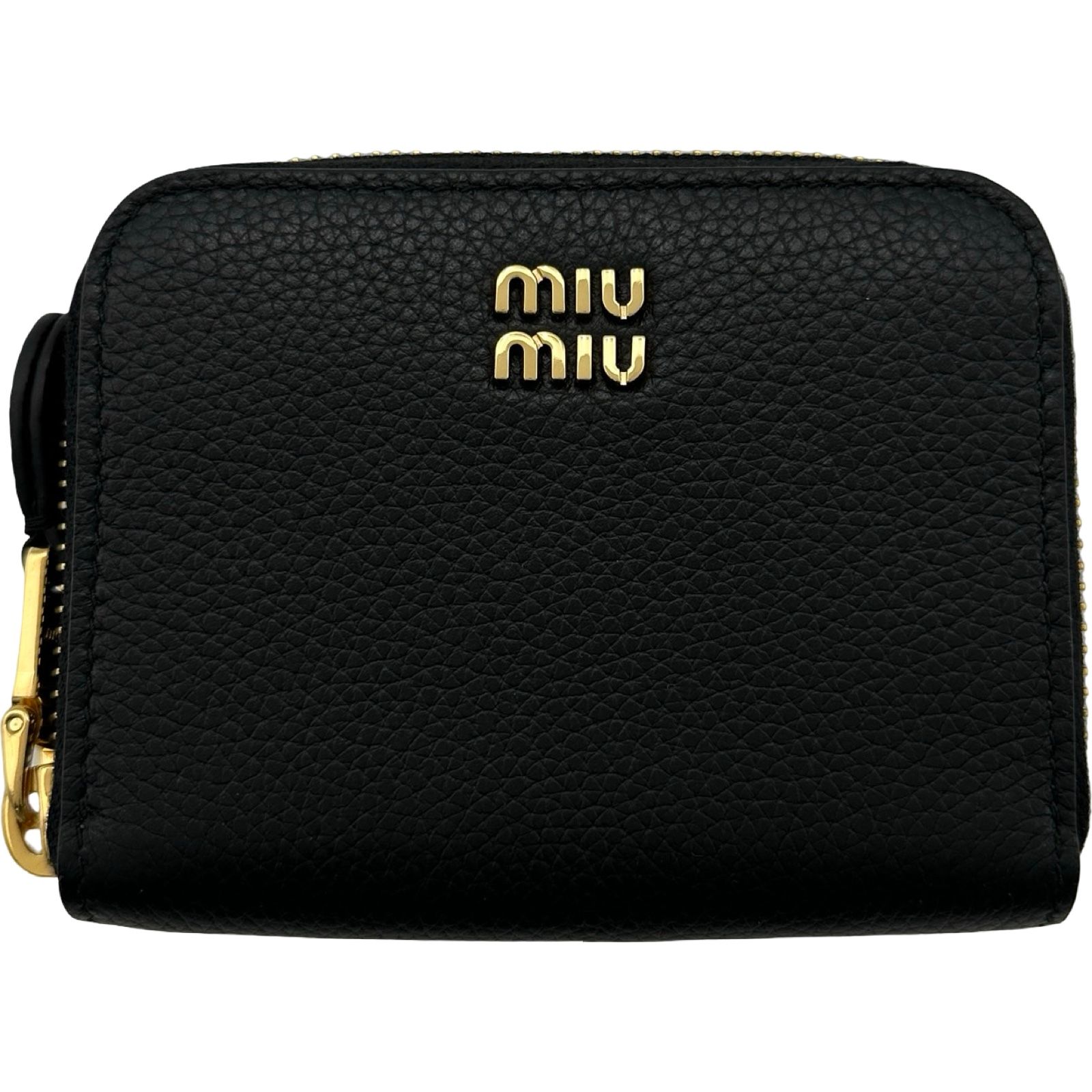 ミュウミュウ miu miu コインケース 5MM268 ブラック レザー 