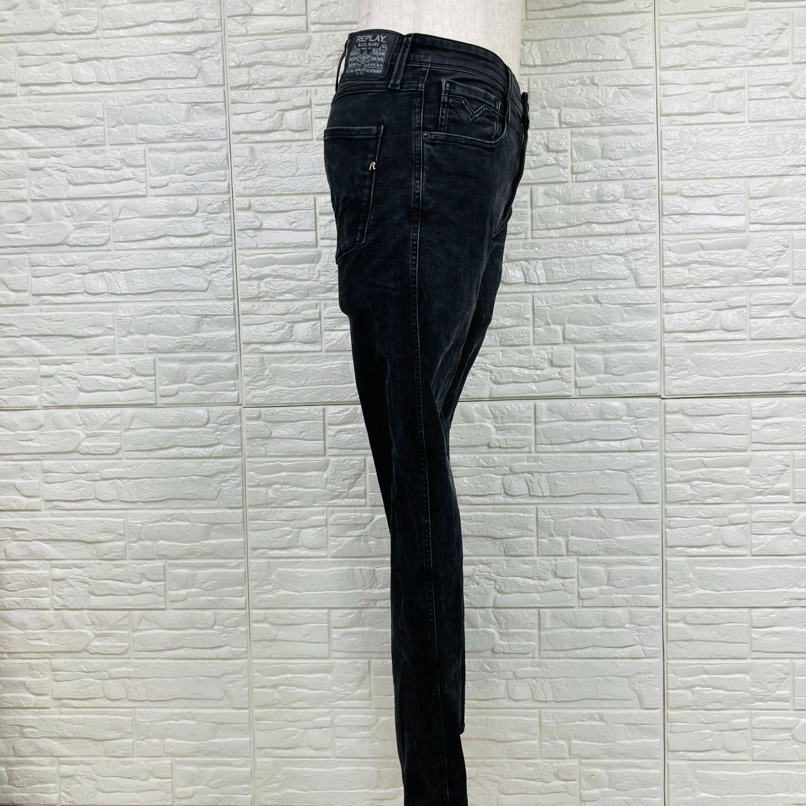 REPLAY リプレイ ANBASS デニムパンツ ブラック 31インチ 0296K