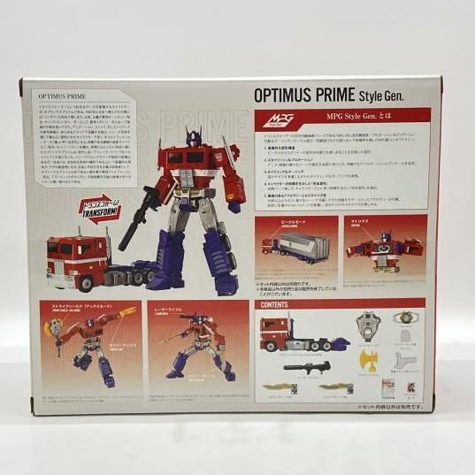 中古】未開封）MPG-17 オプティマスプライム Style Gen.[24] - メルカリ