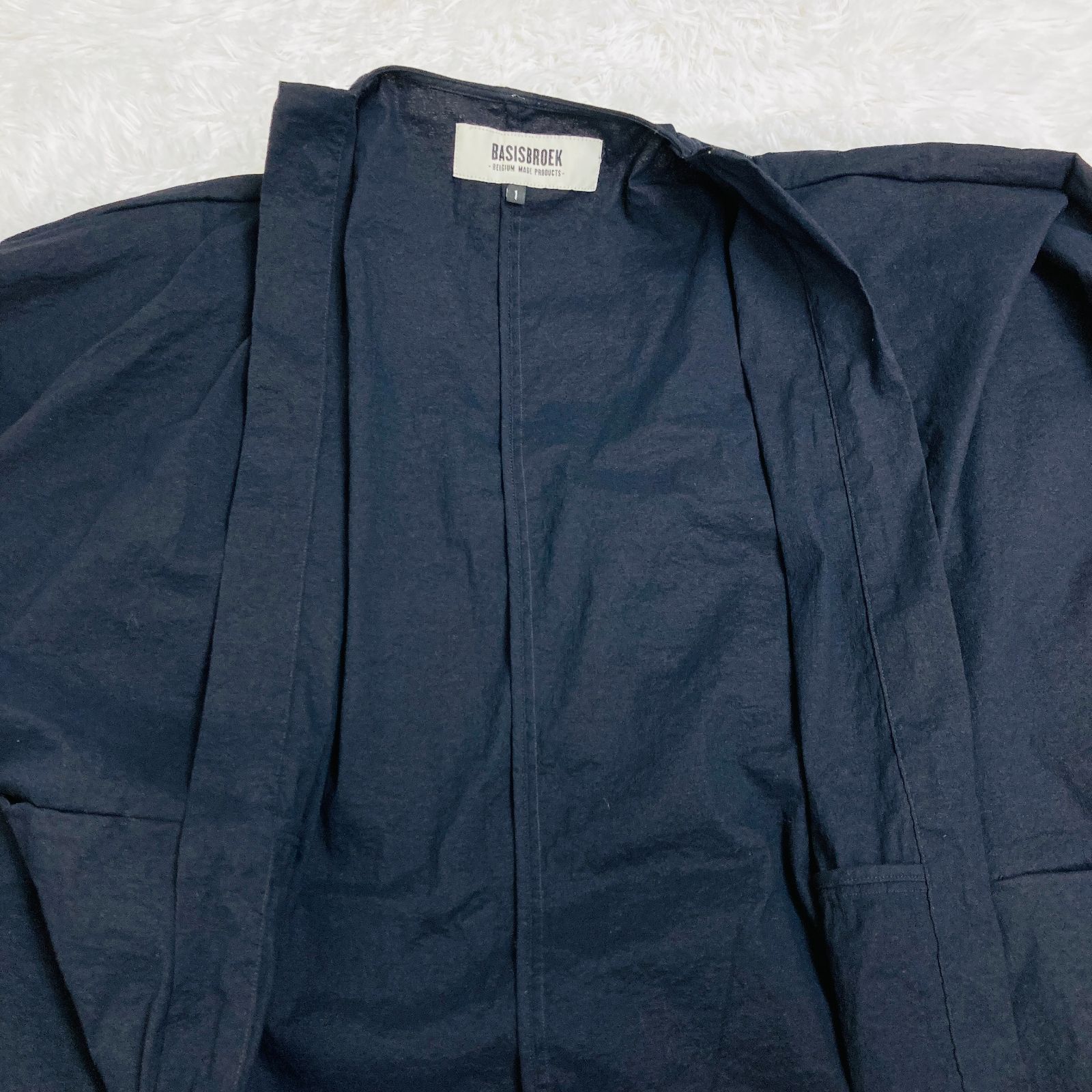 BASISBROEK バージスブルック カーディガン アウター 羽織 ブラック系 