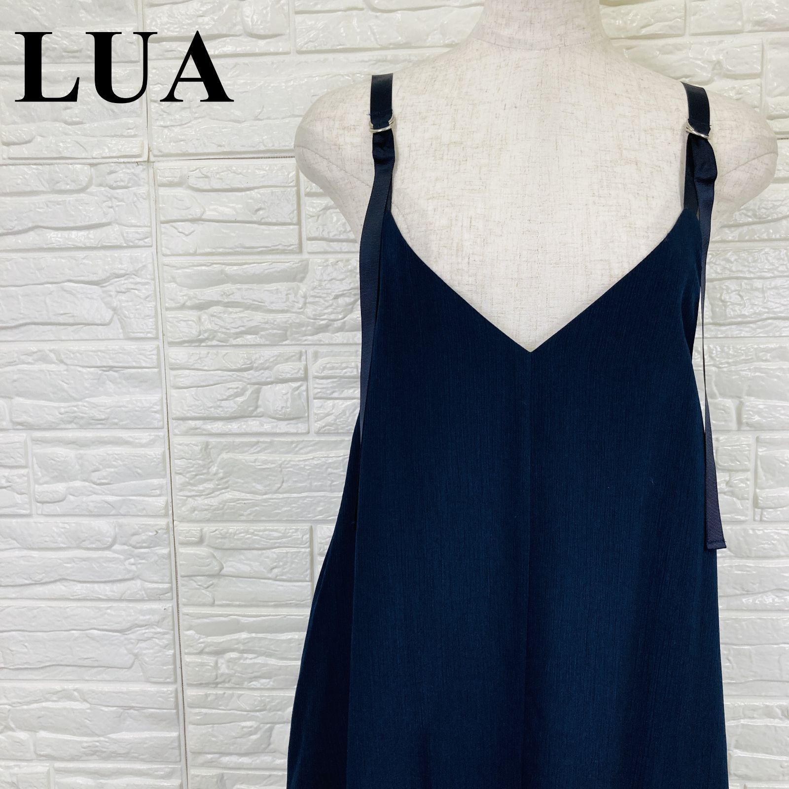 タグ付 LUCA ルカ キャミソールワンピース ネイビー 0304K