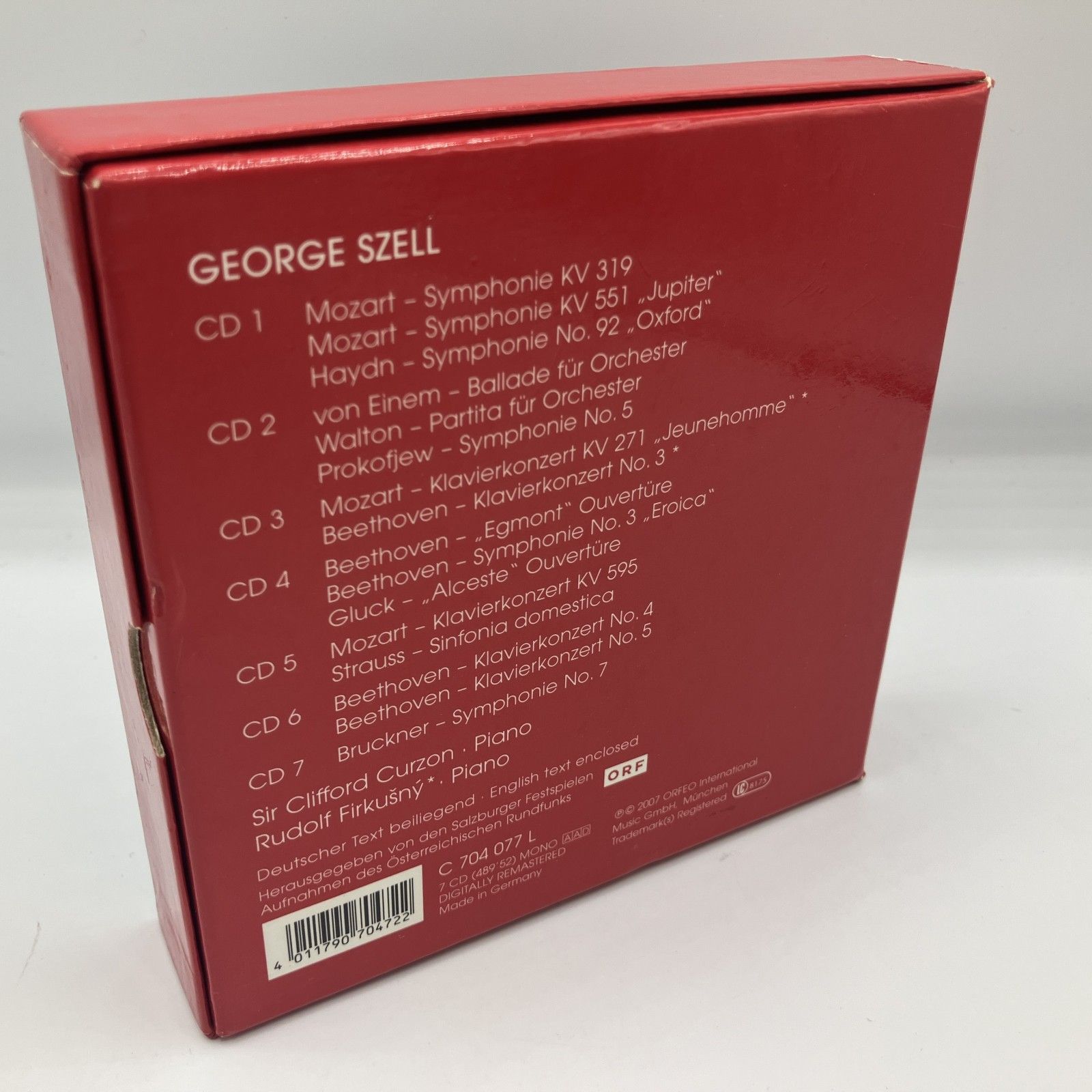 ☆GEORGE SZELL / SALZBURG ORCHESTRAL CONCERTS 1958-1968 (7CD