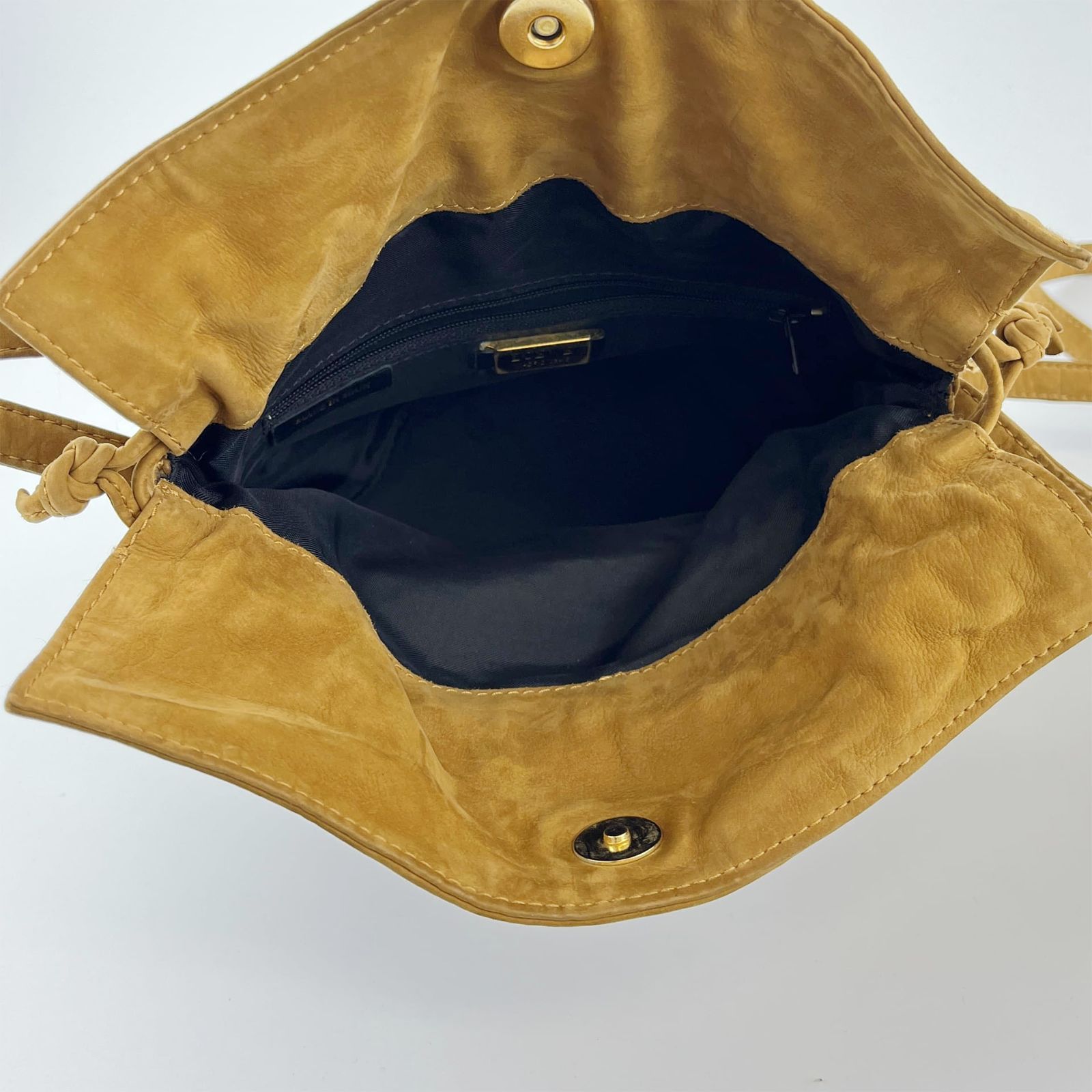 LOEWE ロエベ アナグラム ショルダーバッグ ブラウン スエード 
