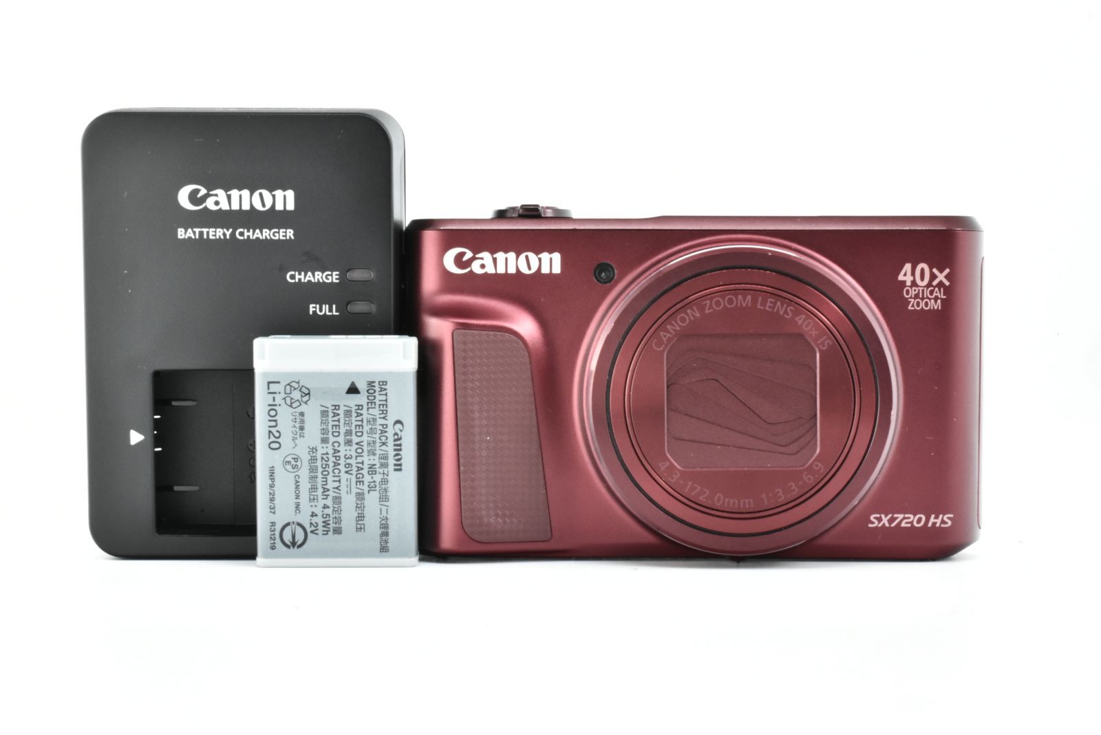 [Good Condition] Canon PowerShot SX720 HS 20.3MP Compact DSLR Red Canon Compact Digital Camera Red EF-TN-JP1000