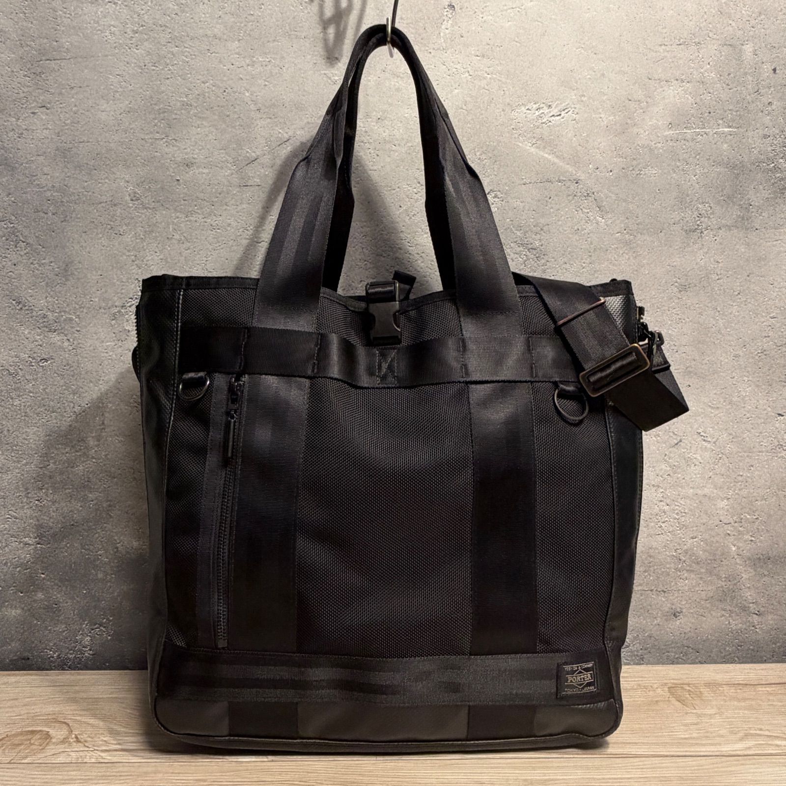 PORTER HEAT トートバッグ 2WAY ブラック ポーター 吉田カバン
