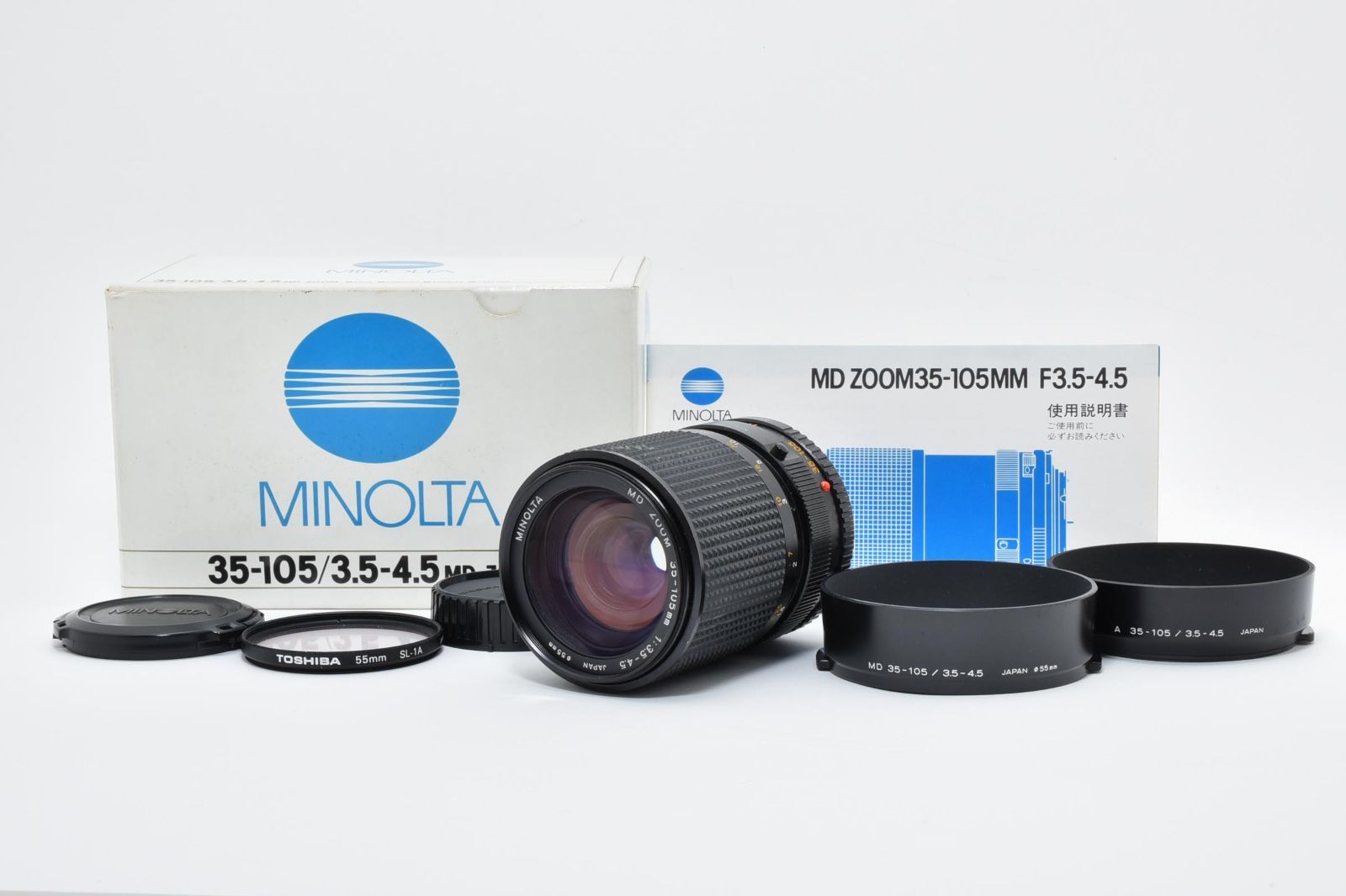 美品】MINOLTA ミノルタ New MD ZOOM 35-105mm f/3.5-4.5 ズームレンズ 