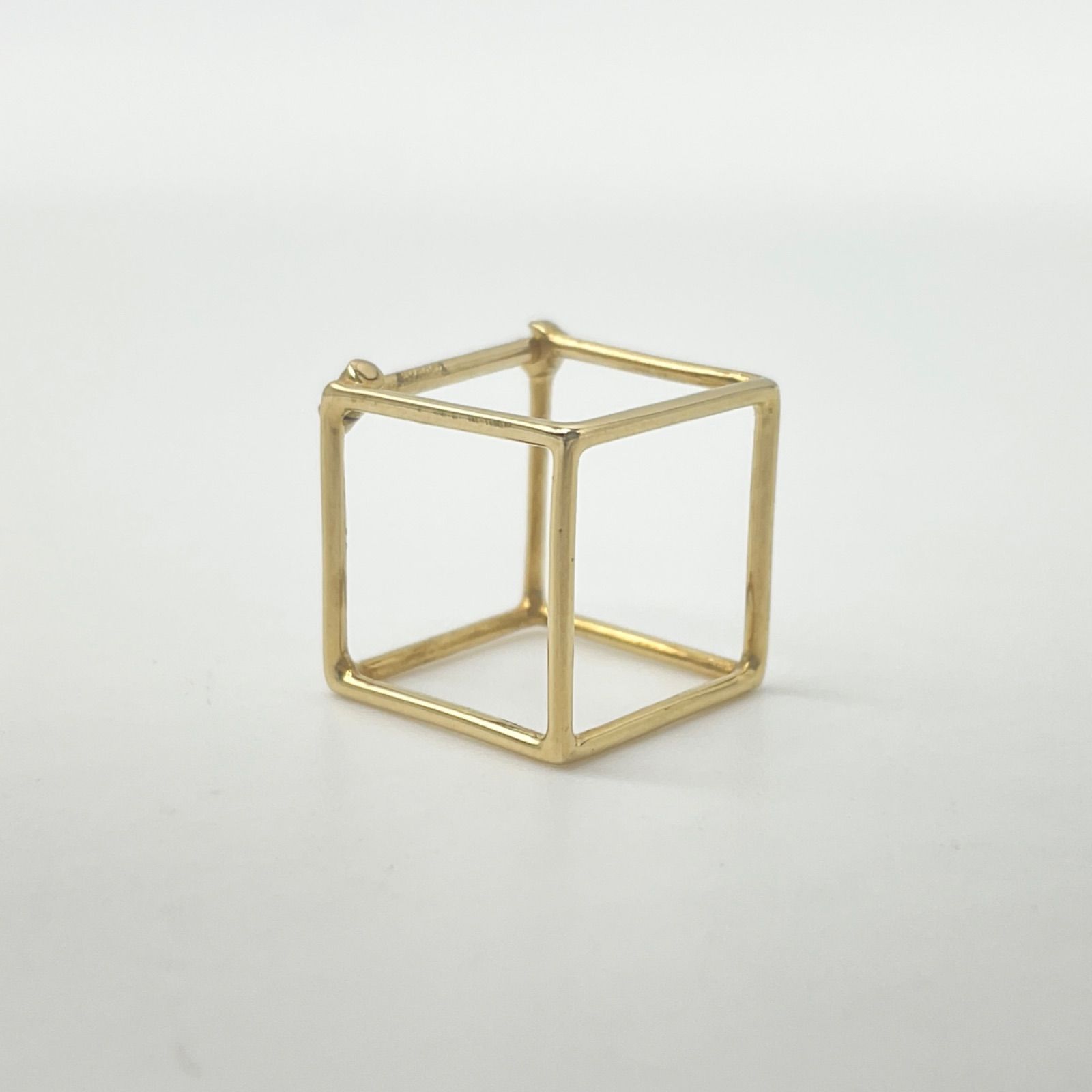 SHIHARA シハラ Square Pierce 10 スクエアピアス シングル 片耳用 K18 