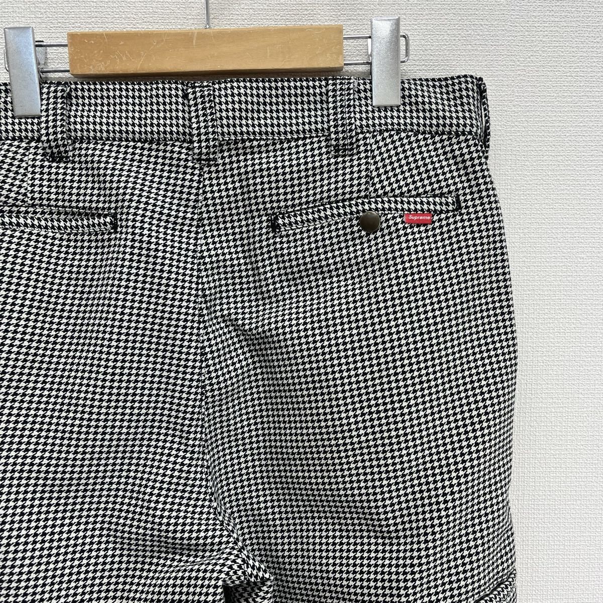 Supreme シュプリーム 25SS Work Pant White Houndstooth ワークパンツ 