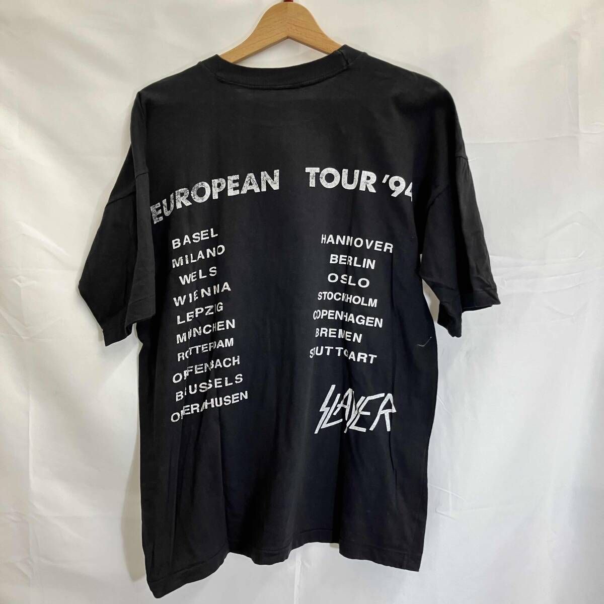 Slayer スレイヤー　90s バンドTシャツ 得価，限定セール SLAYER / スレイヤー / 半袖Tシャツ / EURORIAN TOUR