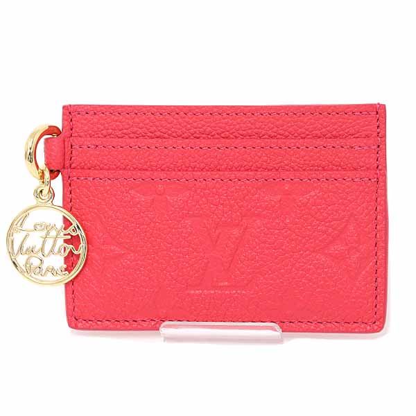 ルイ ヴィトン LOUIS VUITTON カードケース ポルト カルト･LV チャーム カウハイドレザー M28129 ストロベリーピンク 未使用品 ルイ ヴィトン LOUIS VUITTON カードケース ポルト カルト・LV