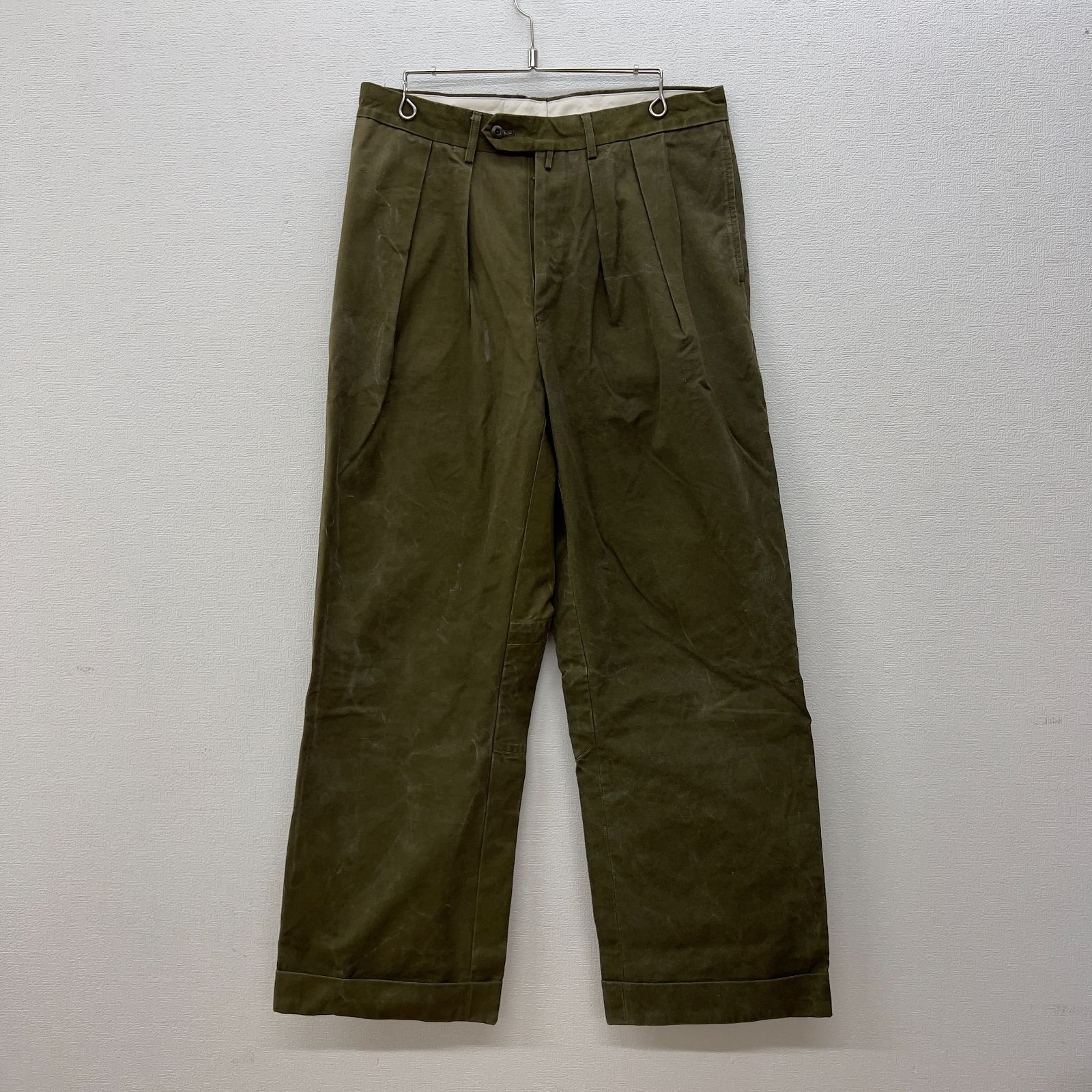 NEAT ニート テントクロス スラックス パンツ 2タック サイズ48