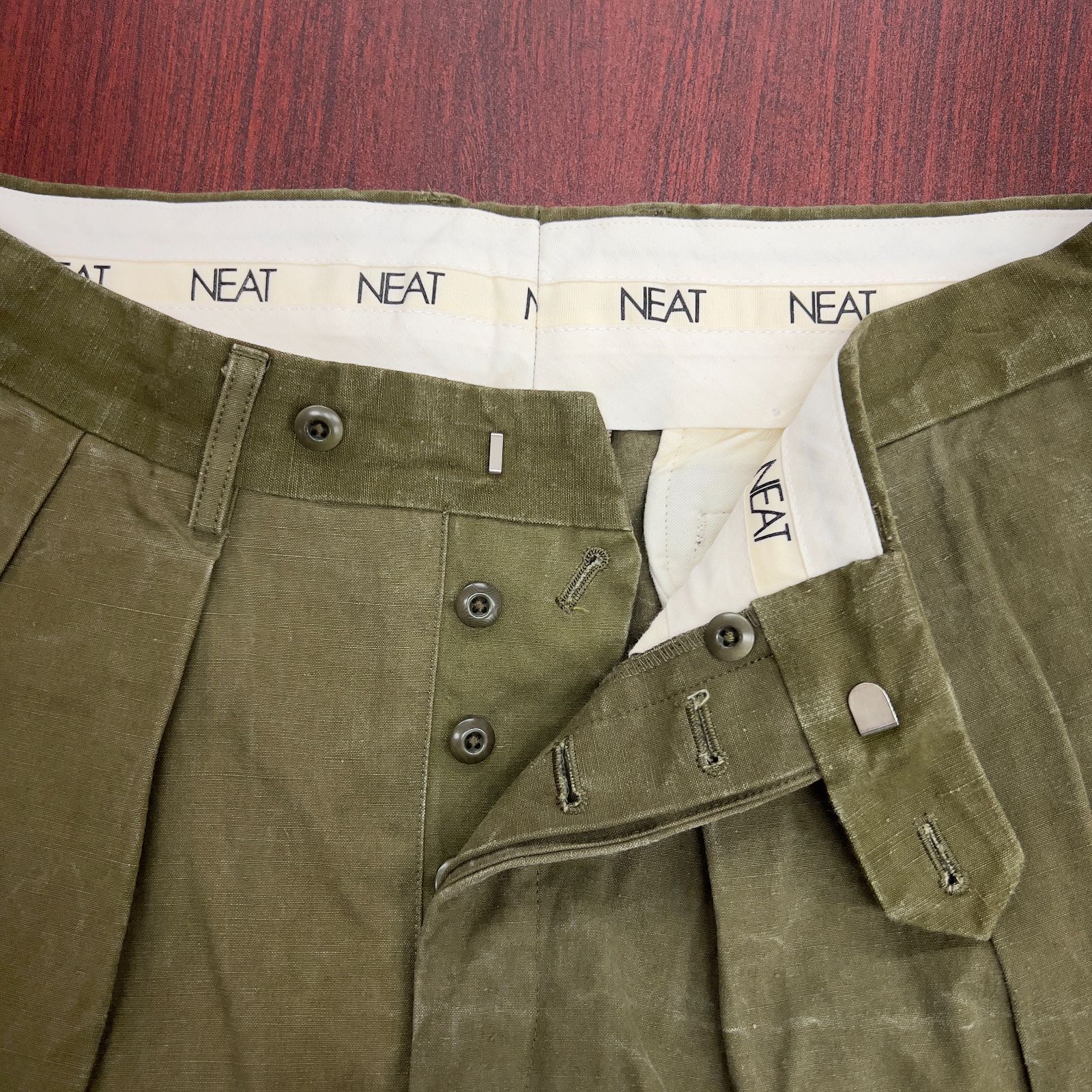 【レア】初期 NEAT ニート テントクロス スラックス WIDE 48 レア】初期 NEAT ニート テントクロス スラックス WIDE 48 ニートの