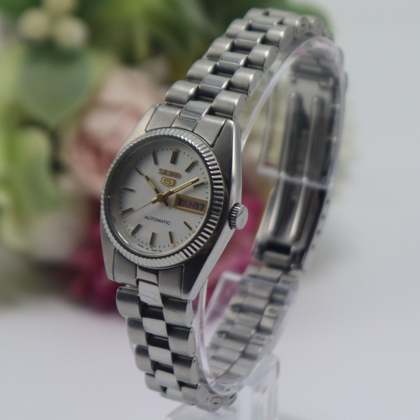 レディース SEIKO 自動巻き時計 セイコー5 4206 レディース