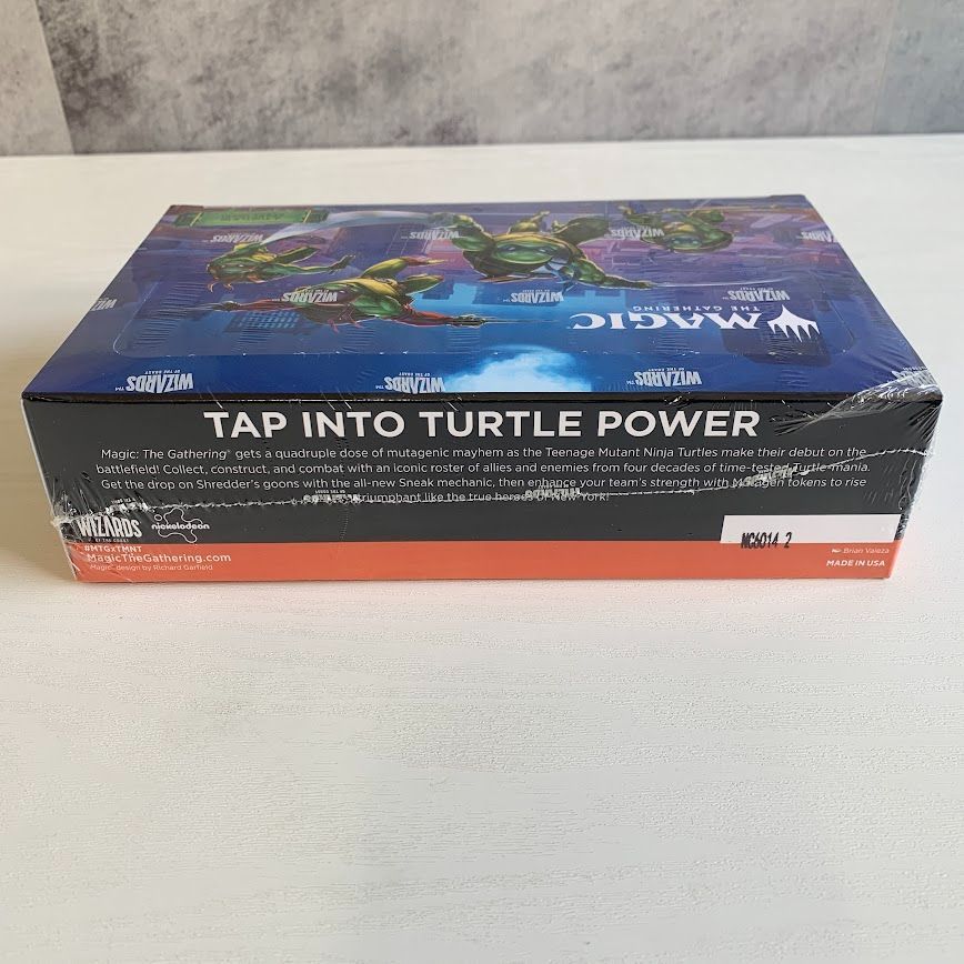 MTG マジック　タートルズ プレイブースター未開封シュリンク付き英語版1box シュリンク付き MTG ミュータントタートルズ プレイブースター EN 英語