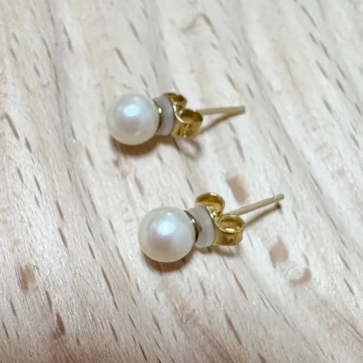 18金 刻印有り K18ポスト ピアス 3点セット スタッド アクアブルー 