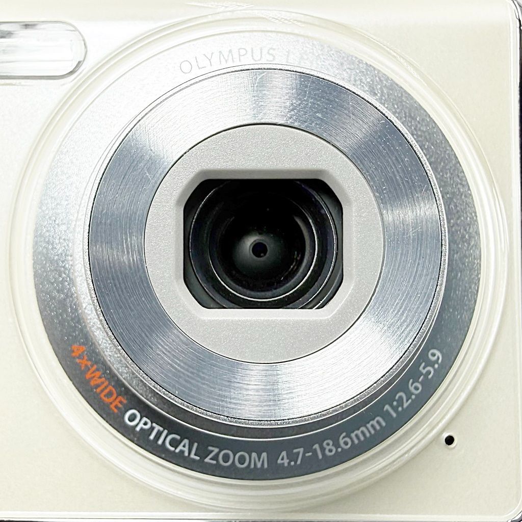 オリンパス OLYMPUS FE-4020 パールホワイト コンデジ カメラ 中古