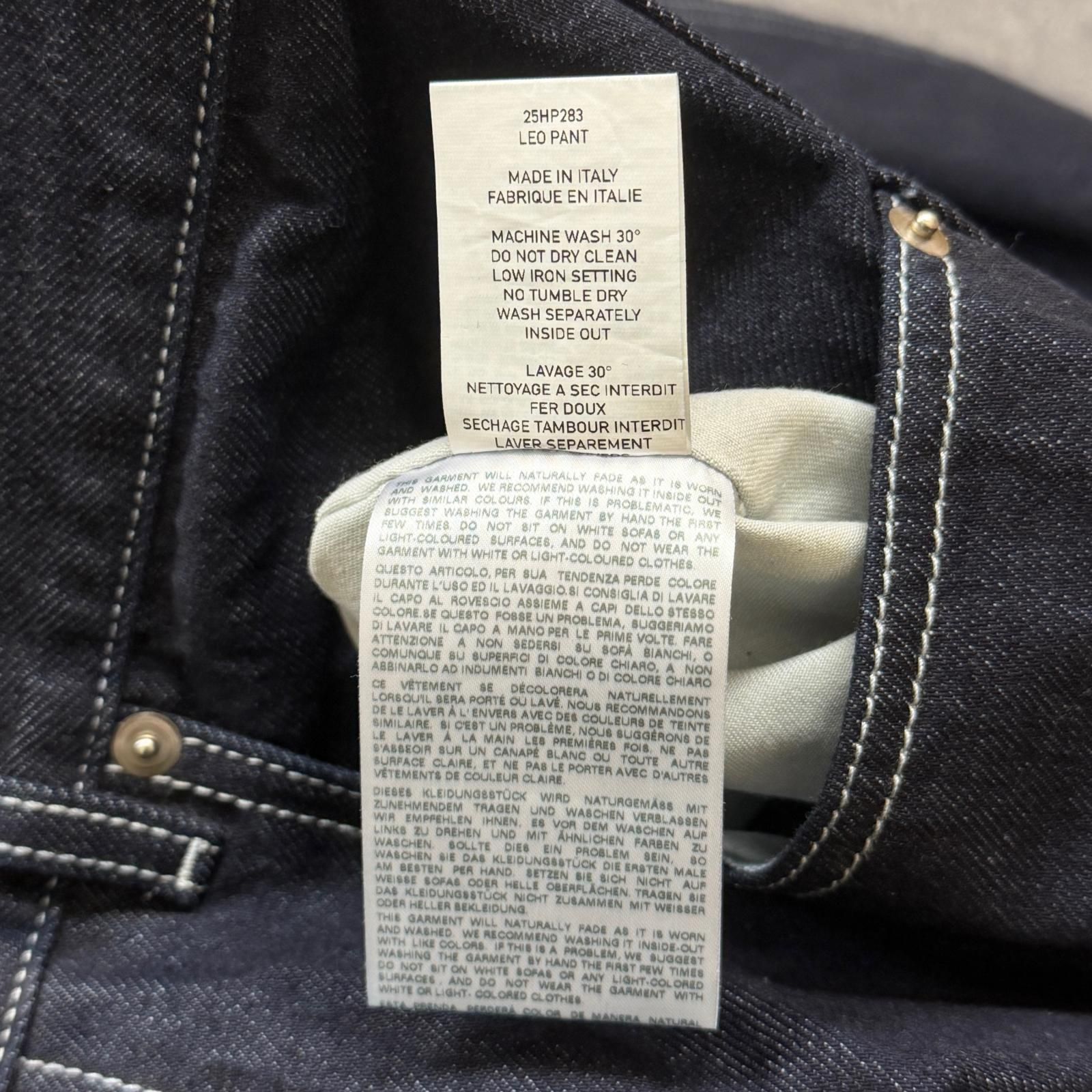 参考上代93500円 未使用 CASEY CASEY 25AW LEO DENIM PANT レオ デニム