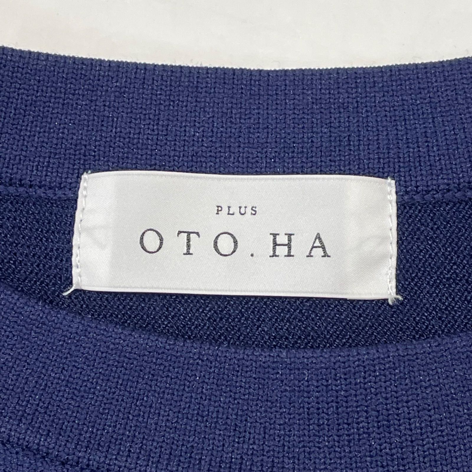 美品 PLUS OTO.HA プラスオトハ パールデザイン ドッキングワンピース 