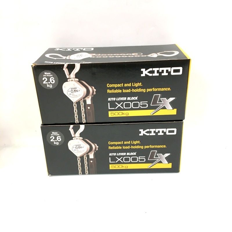 未使用 KITO キトー レバーブロック LX形 LX005 0.5t 500kg 揚程 未使用 KITO キトー レバーブロック LX形 LX005 0.5t 500kg 揚程