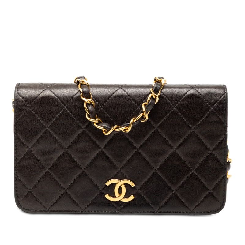 シャネル マトラッセ ココマーク チェーン ショルダーバッグ ラムスキン レディース CHANEL 【1-0251385】 シャネル マトラッセ ココマーク チェーン ショルダーバッグ ブラック