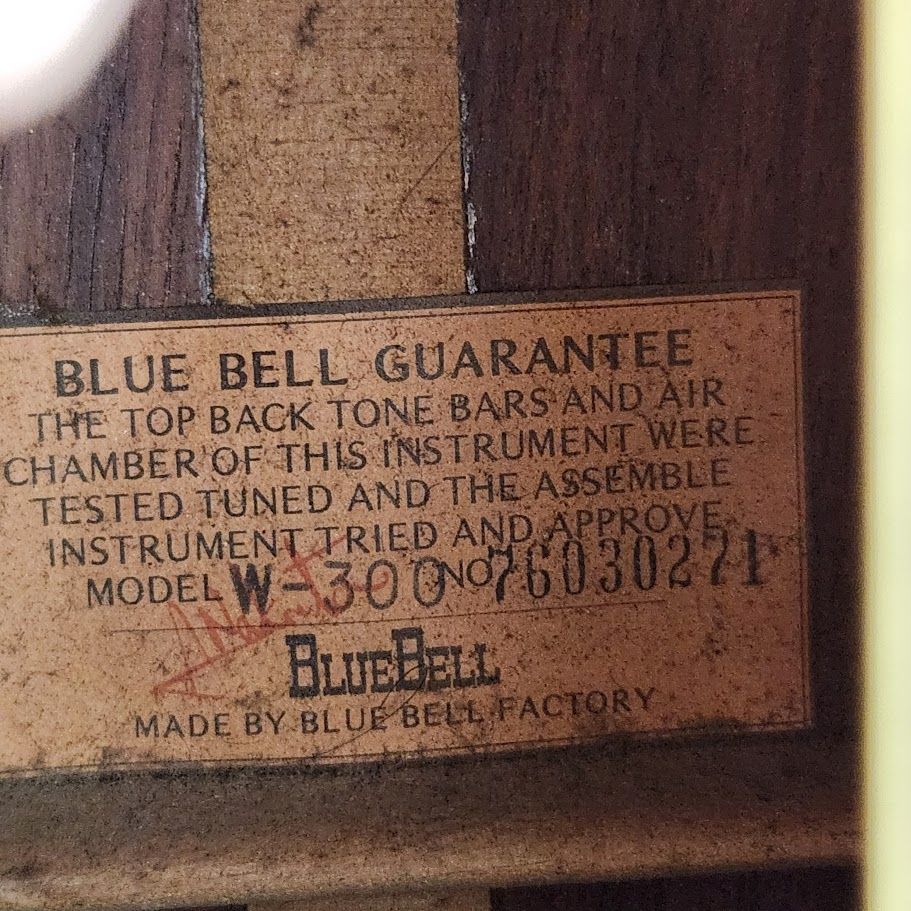 BLUEBELL W-300 アコースティックギター ブルーベル - メルカリ