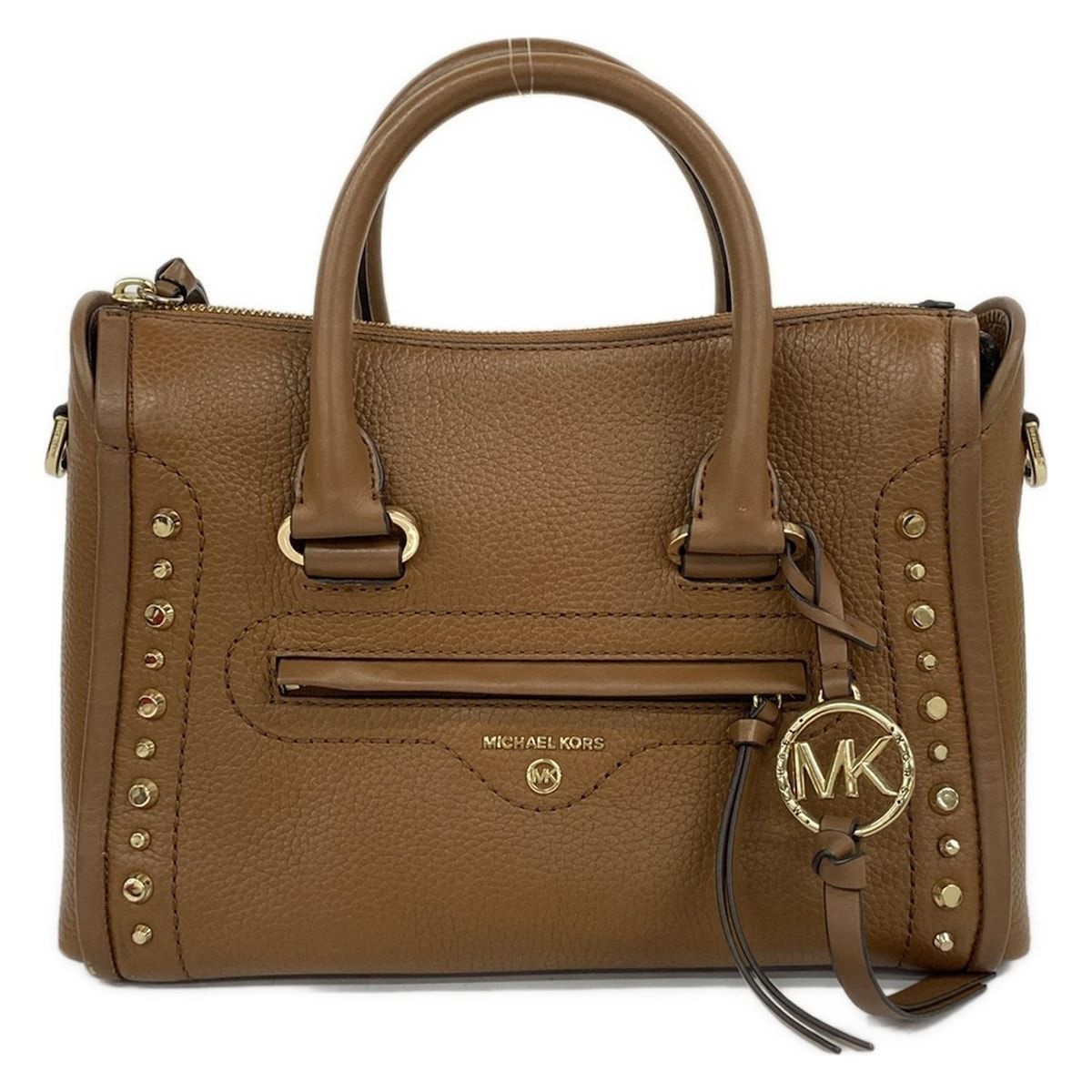 MICHAEL KORS(マイケルコース) ハンドバッグ - ブラウン スタッズ 