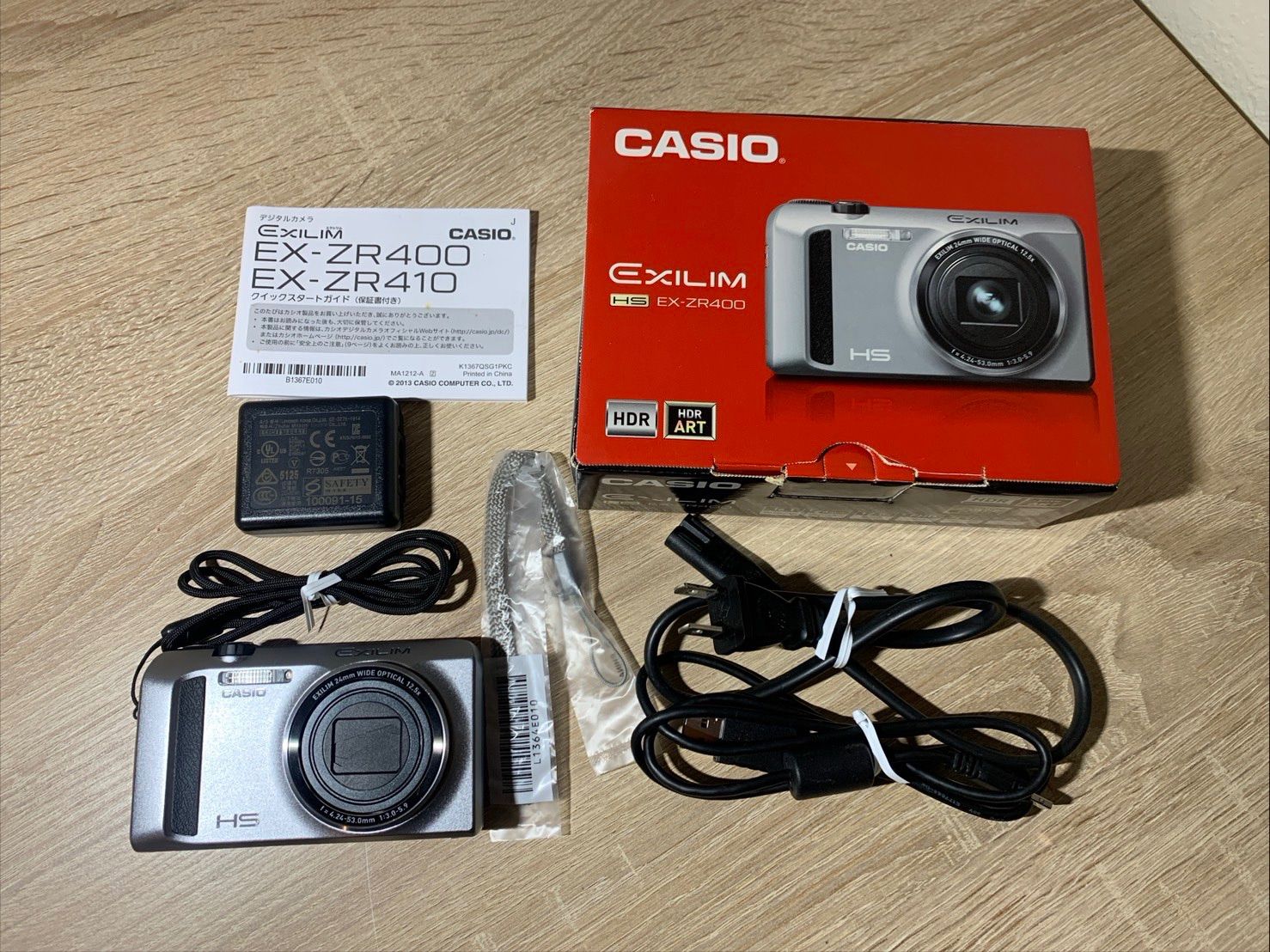 9027 Casio EXILIM EX-ZR400 シルバー デジカメ 動作確認済み - メルカリ