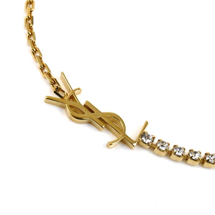 SAINT LAURENT Yves Saint Laurent GP Rhinestone Cassandra Charm