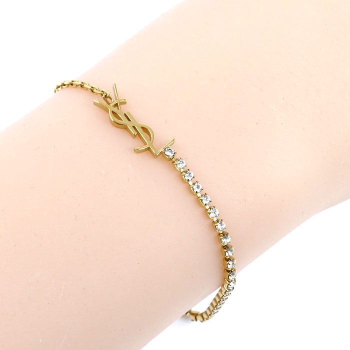 SAINT LAURENT Yves Saint Laurent GP Rhinestone Cassandra Charm