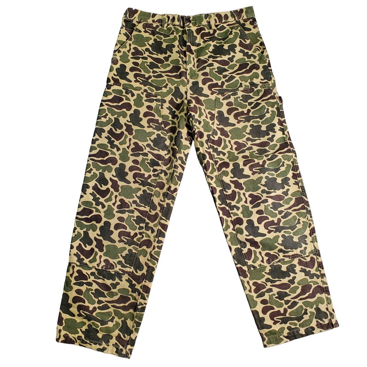 Stussy カモフラージュパンツ ダブルニーワーク STUSSY ステューシー Camo Canvas Work ダブルニー ワークパンツ カモ