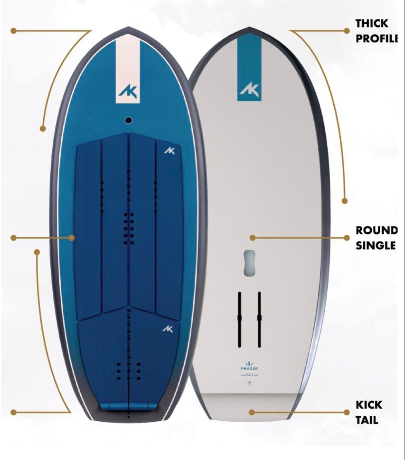 新品 FOIL BOARD AK PHAZER V3 4'6