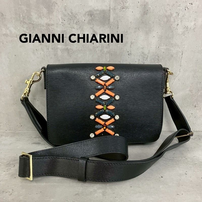 美品 GIANNI CHIARINI ジャンニキャリーニ ショルダーバッグ 