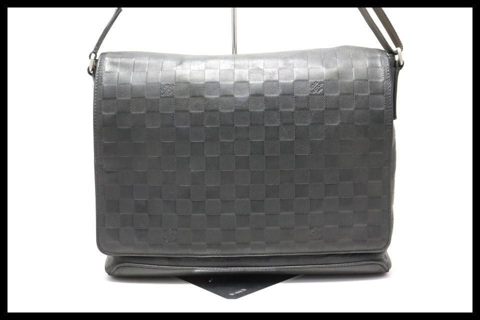 □LOUIS VUITTON ダミエ・アンフィニ ディストリクトMM レザー