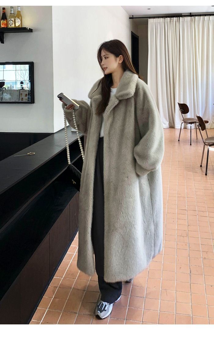 レディース 再入荷 ロングボアコート ボアブルゾン ロング丈 無地 ボア 