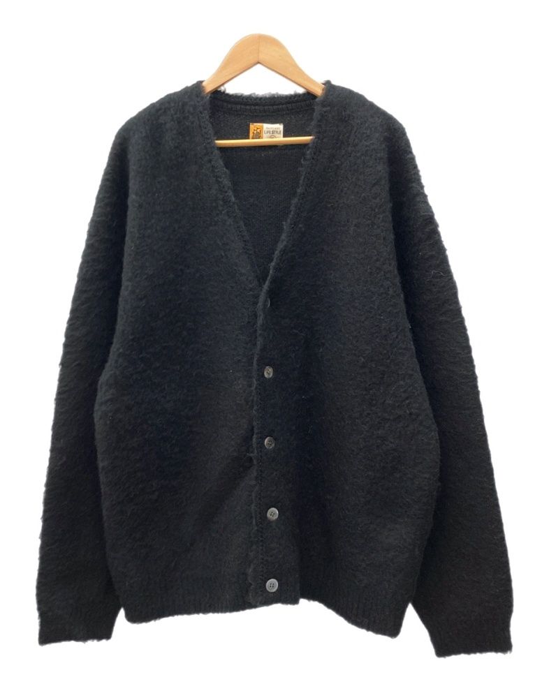 90s St Michael モヘア　ブラック　ショートカーディガン　UK製 セントマイケル SAINT MICHAEL 24AW MOHAIR CARDIGAN モヘア