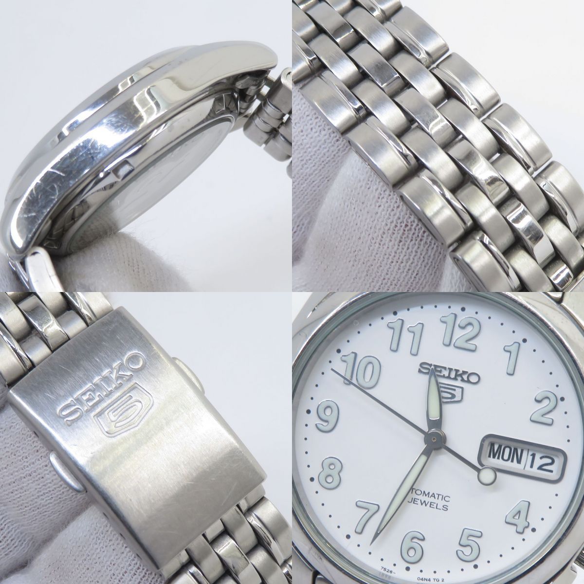 SEIKO セイコー5 裏スケルトン 7S26-01V0 自動巻き 腕時計 ※中古 