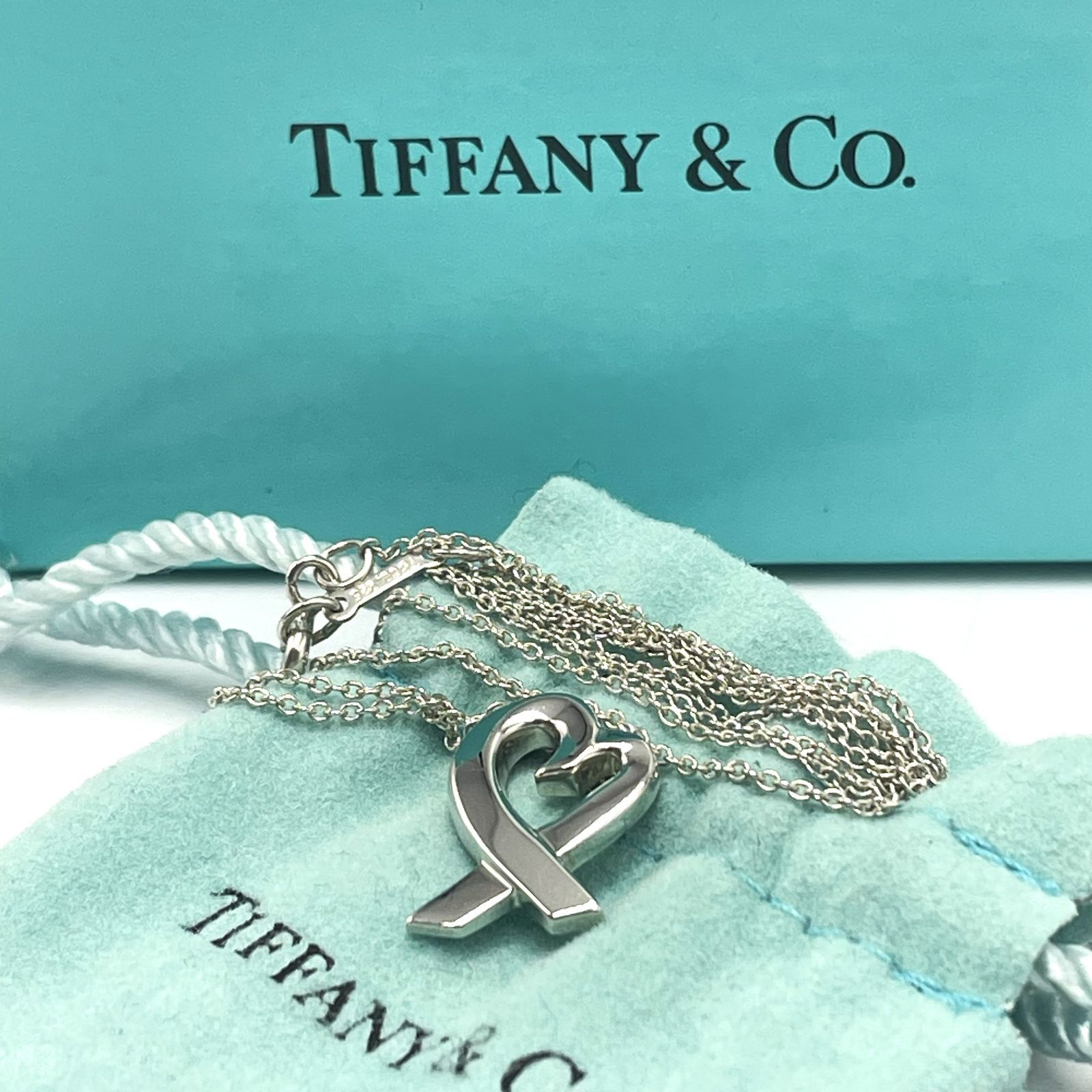 TIFFANY＆Co. ティファニー ラビングハート ネックレス SV925 シルバー