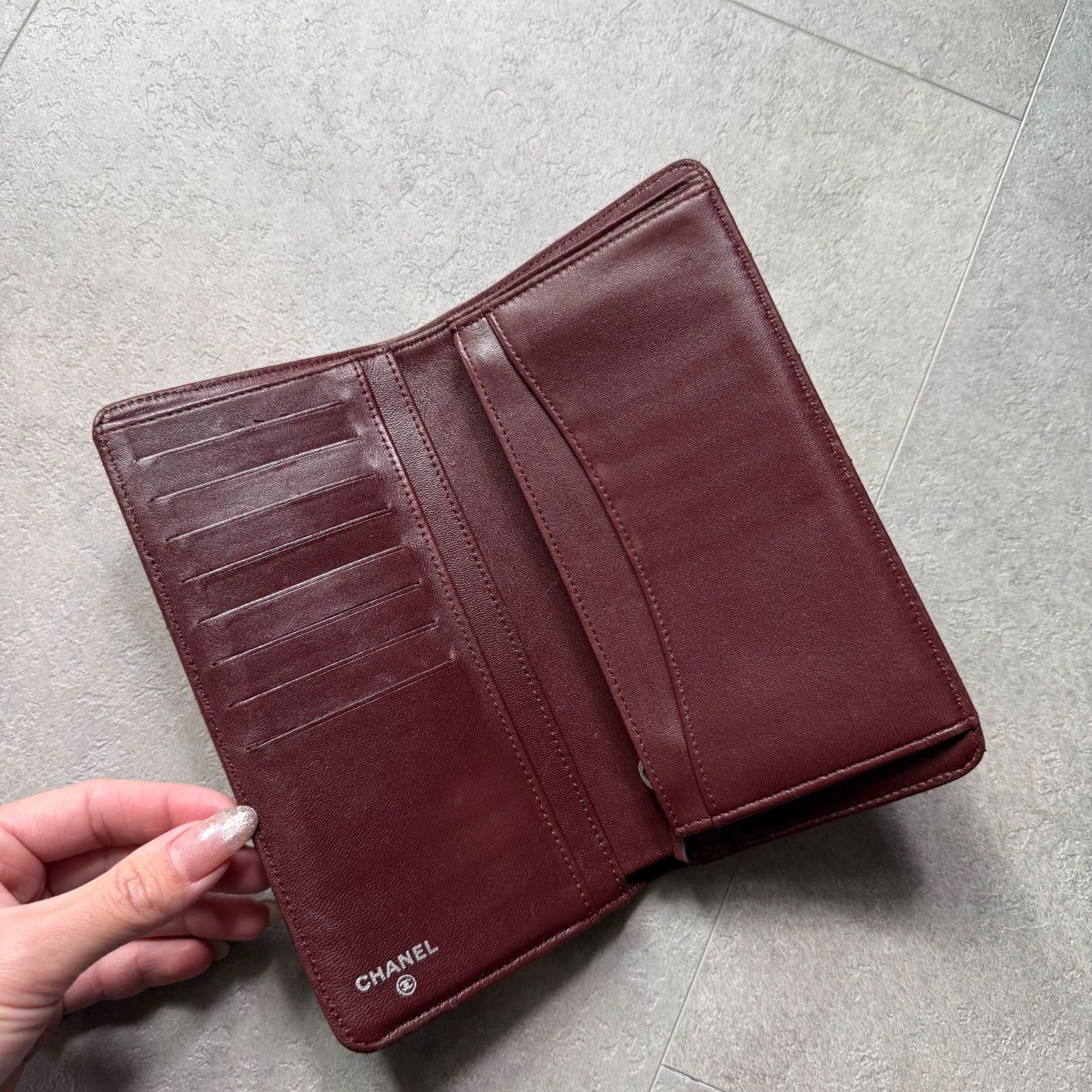 CHANEL シャネル マトラッセ タイムレスクラシック 二つ折り長財布