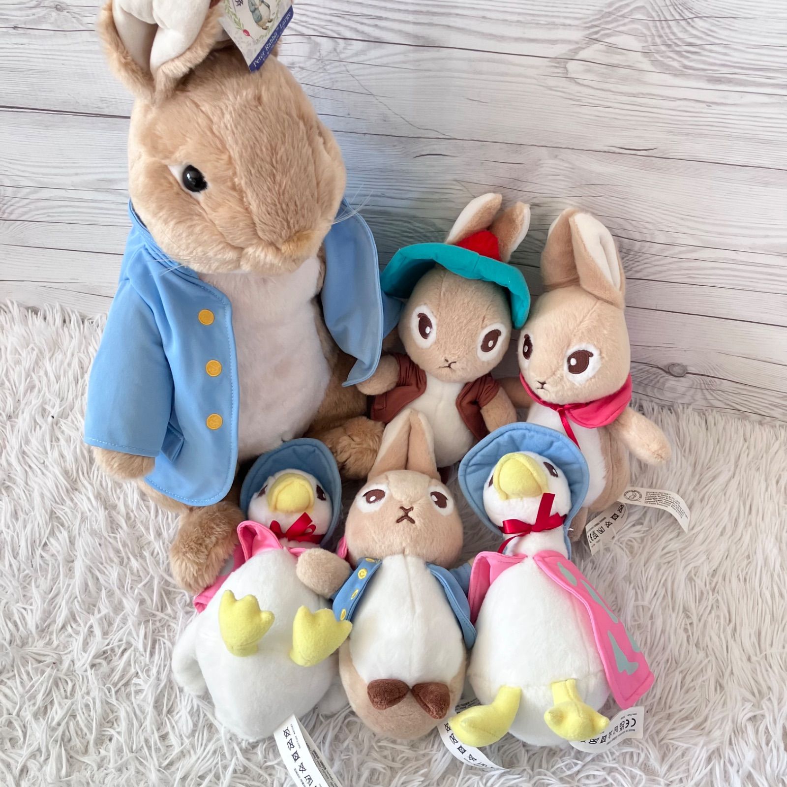 ピーターラビット ぬいぐるみ 6点セット PETER RABBIT ベンジャミン