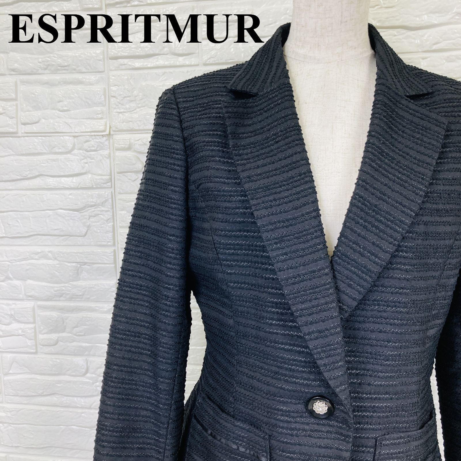 ESPRITMUR エスプリミュール ジャケット 黒 11号 L相当 0325K