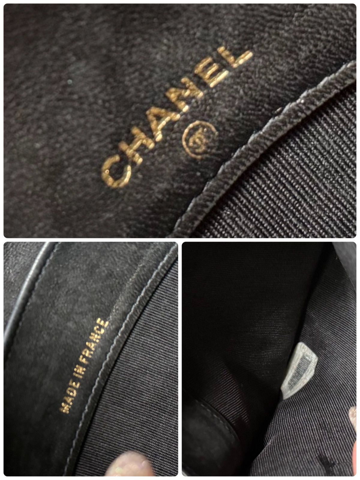 CHANEL シャネル ココマーク ビコローレ 二つ折り財布 レザー ブラック
