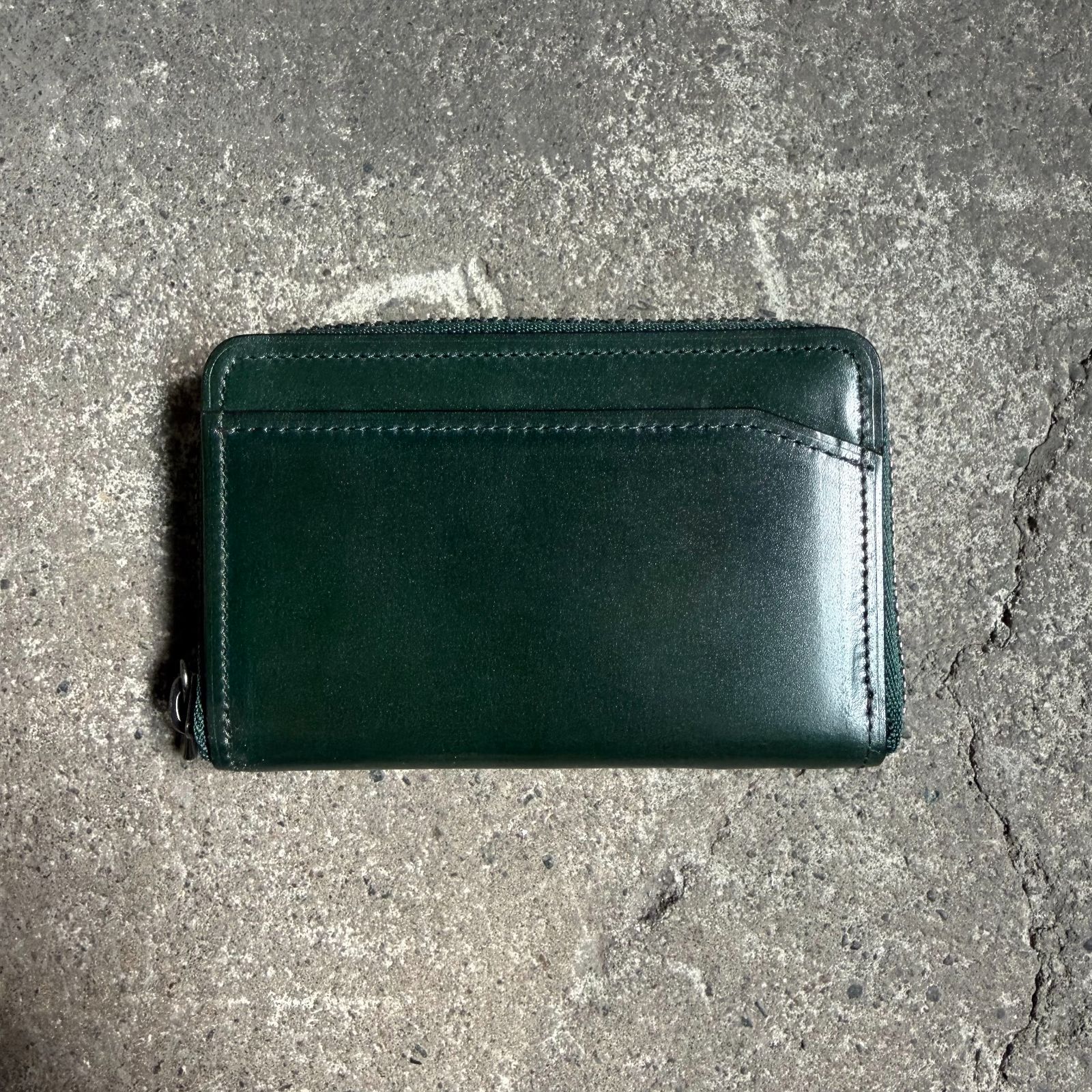SLOW CORDOVAN Compact wallet オンライン限定 グリーンカラーシリーズ 