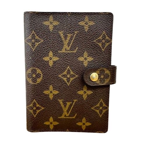 ルイヴィトン モノグラム 手帳カバー アジェンダPM 6穴 バインダー フランス ♪Louis Vuitton ルイヴィトン モノグラム アジェンダPM 手帳カバー