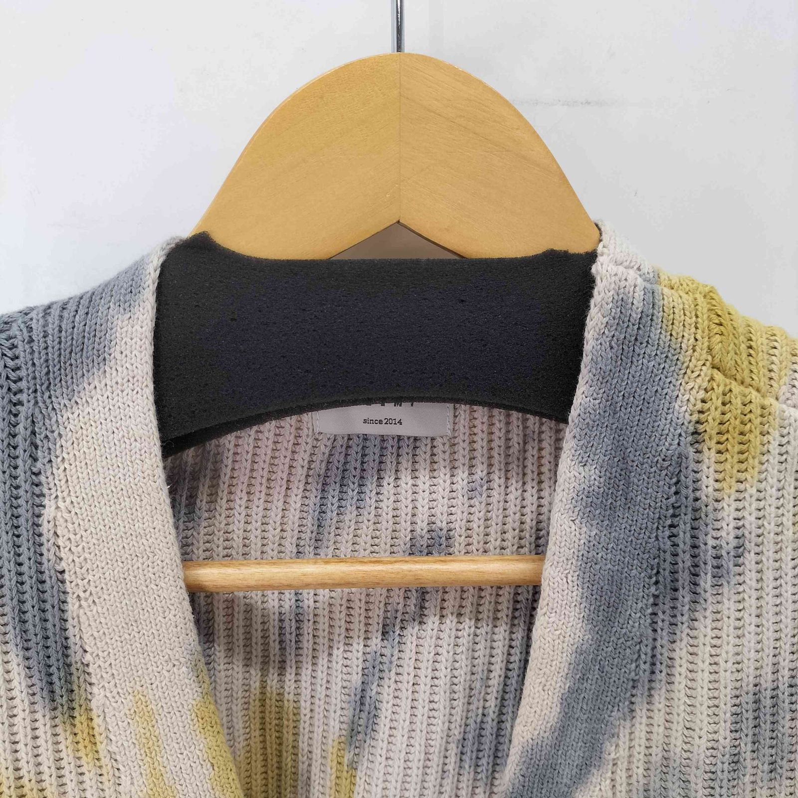 ジュエミ Juemi Tie-dye Knit Cardigan タイダイ柄 リブ編み