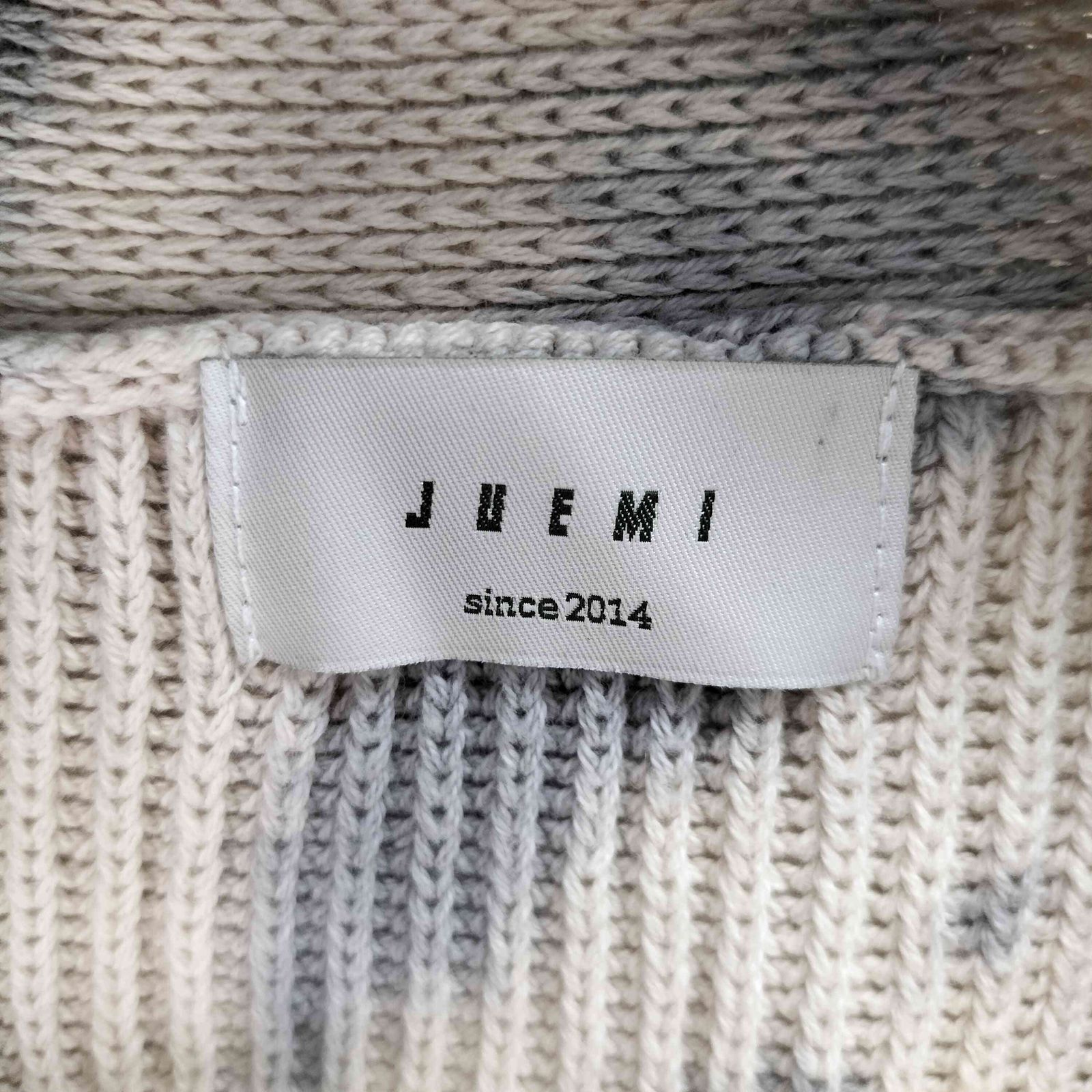 ジュエミ Juemi Tie-dye Knit Cardigan タイダイ柄 リブ編み