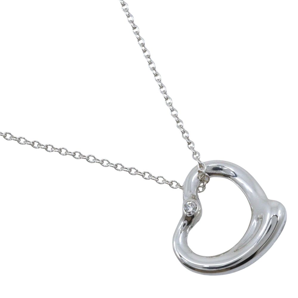 TIFFANY&Co.】ティファニー オープンハート 2Pダイヤ エルサ 